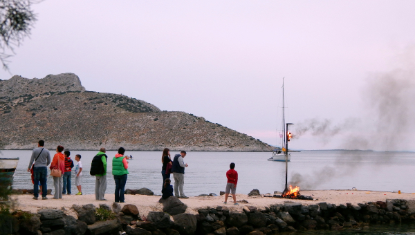 Το κάψιμο του Ιούδα αναβιώνει στην Πέρδικα.